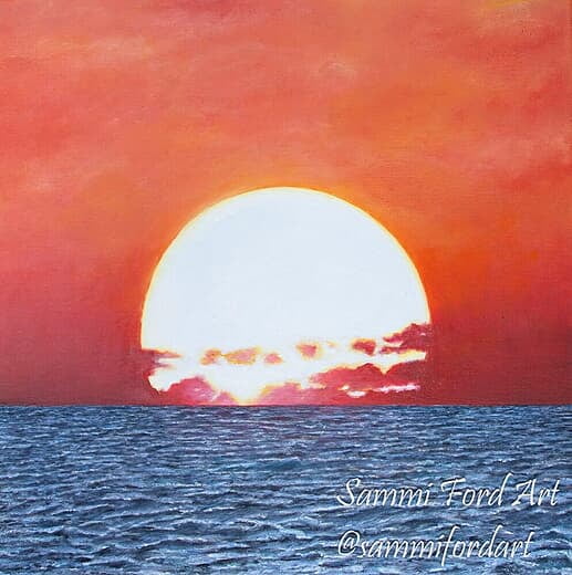 Sunset At Sea